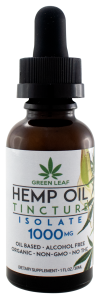 Green Leaf Oil Based 1000mg Isolate Tincture
