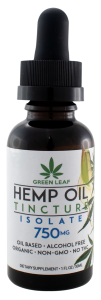 Green Leaf Oil Based 750mg Isolate Tincture